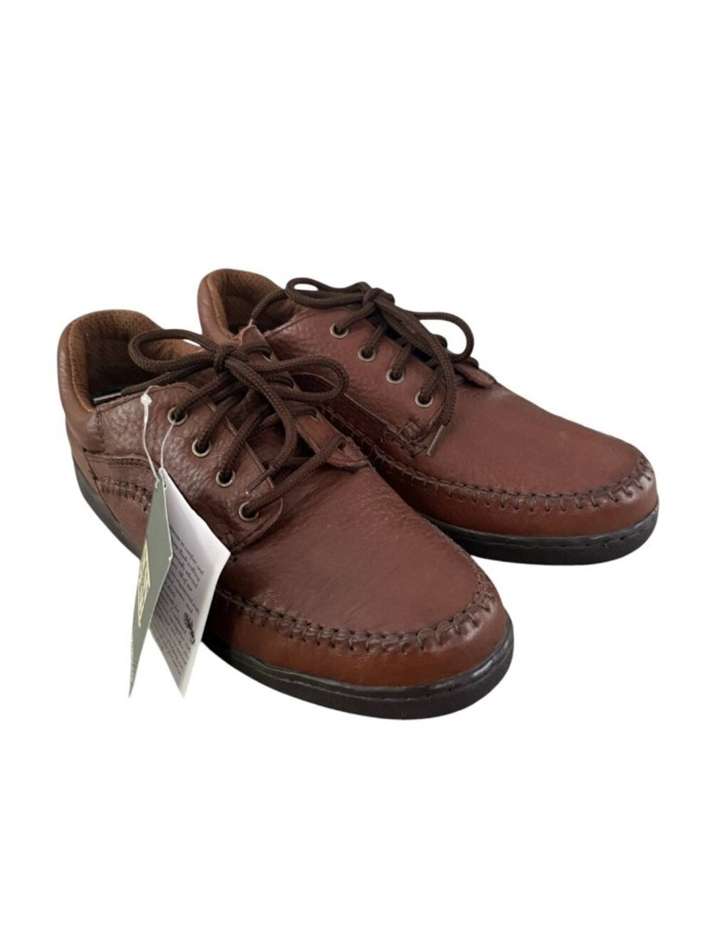 Nunn Bush Men's 9 Brown Leather Walking Shoes Brown Lace Up Vintage 9M Unworn FT